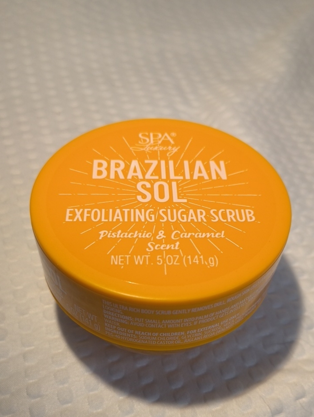 Brazilian Sol Exfoliating Sugar Scrub - Pistachio & Caramel Scent